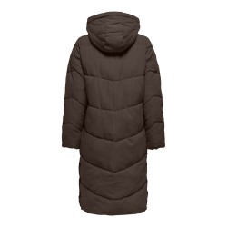 ONLY Maggi lang puffer jakke - Chocolate Brown