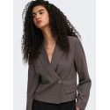 ONLY Linda langærmet blazer - Chocolate Torte / MELANGE