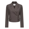 ONLY Linda langærmet blazer - Chocolate Torte / MELANGE