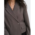 ONLY Linda langærmet blazer - Chocolate Torte / MELANGE