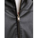 JACK & JONES Marlon PU jakke - Black