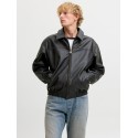 JACK & JONES Marlon PU jakke - Black