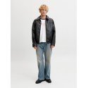 JACK & JONES Marlon PU jakke - Black