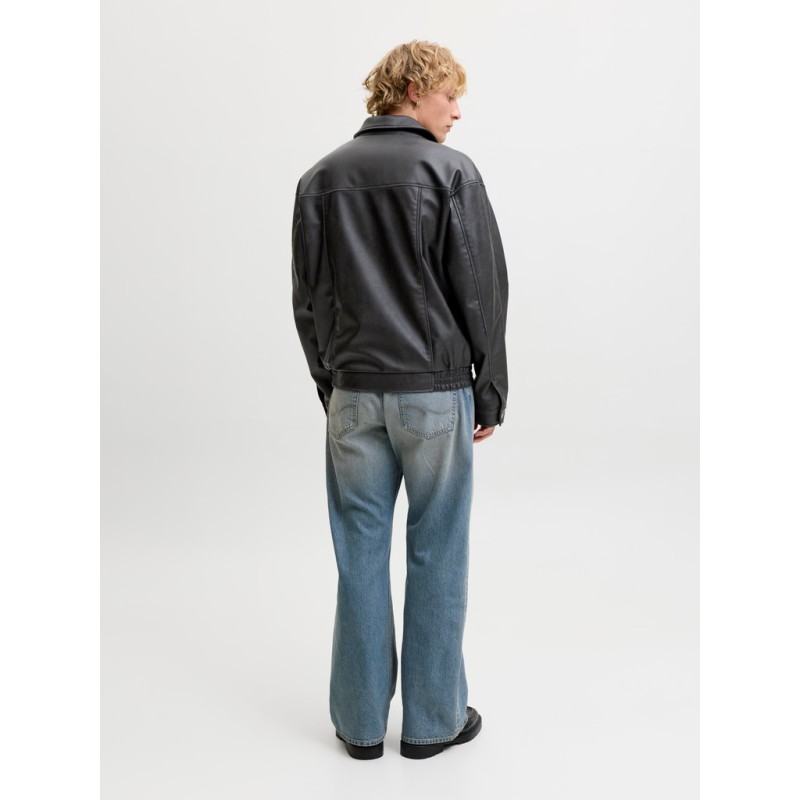 JACK & JONES Marlon PU jakke - Black