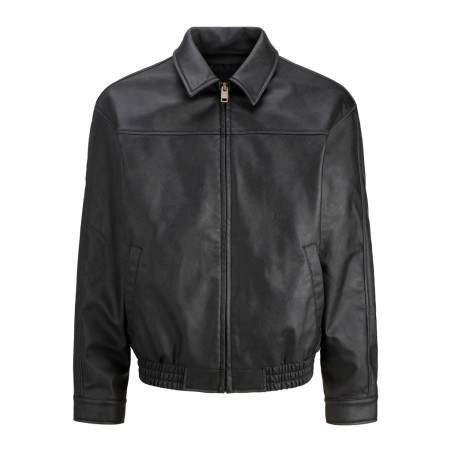 JACK & JONES Marlon PU jakke - Black