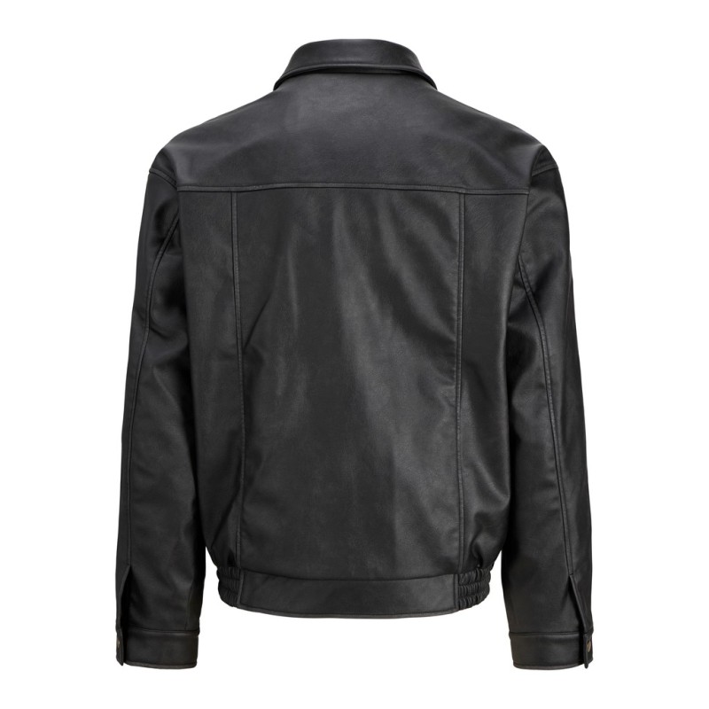 JACK & JONES Marlon PU jakke - Black