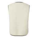 PIECES Anastacia teddy vest - Birch / WREN