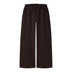 NAME IT KIDS Namsa wide bukser - Chocolate Plum