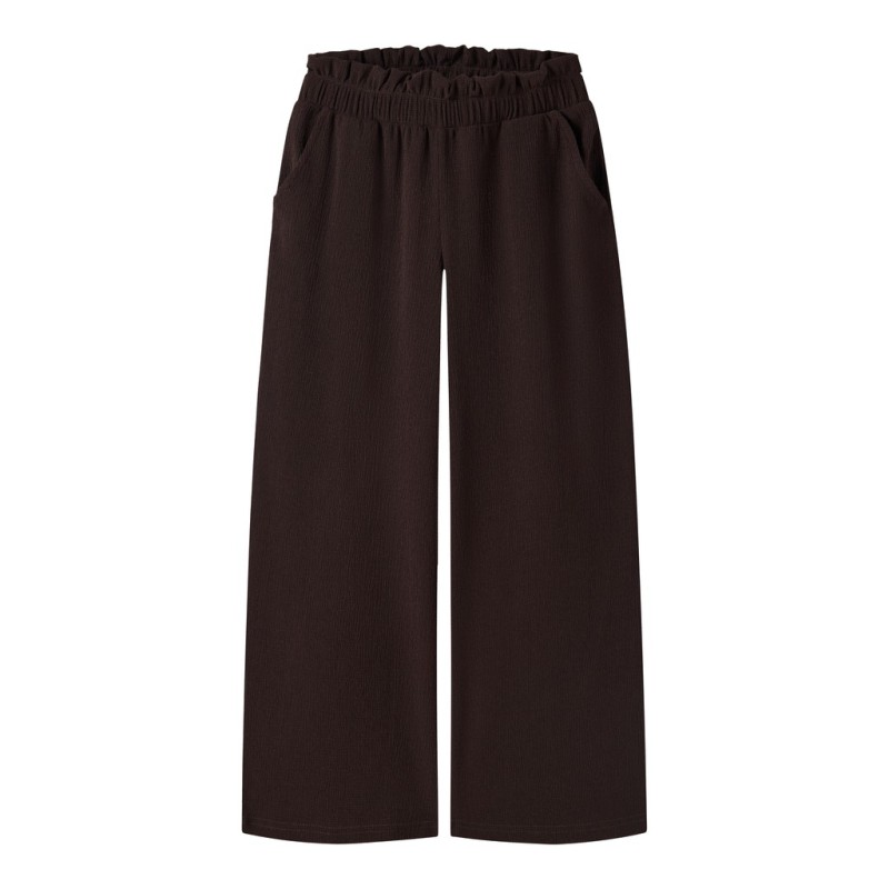 NAME IT KIDS Namsa wide bukser - Chocolate Plum