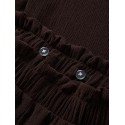 NAME IT KIDS Namsa wide bukser - Chocolate Plum