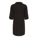 ONLY Alivia strikkjole - Coffee Bean / Button / Melange
