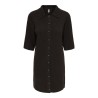 ONLY Alivia strikkjole - Coffee Bean / Button / Melange