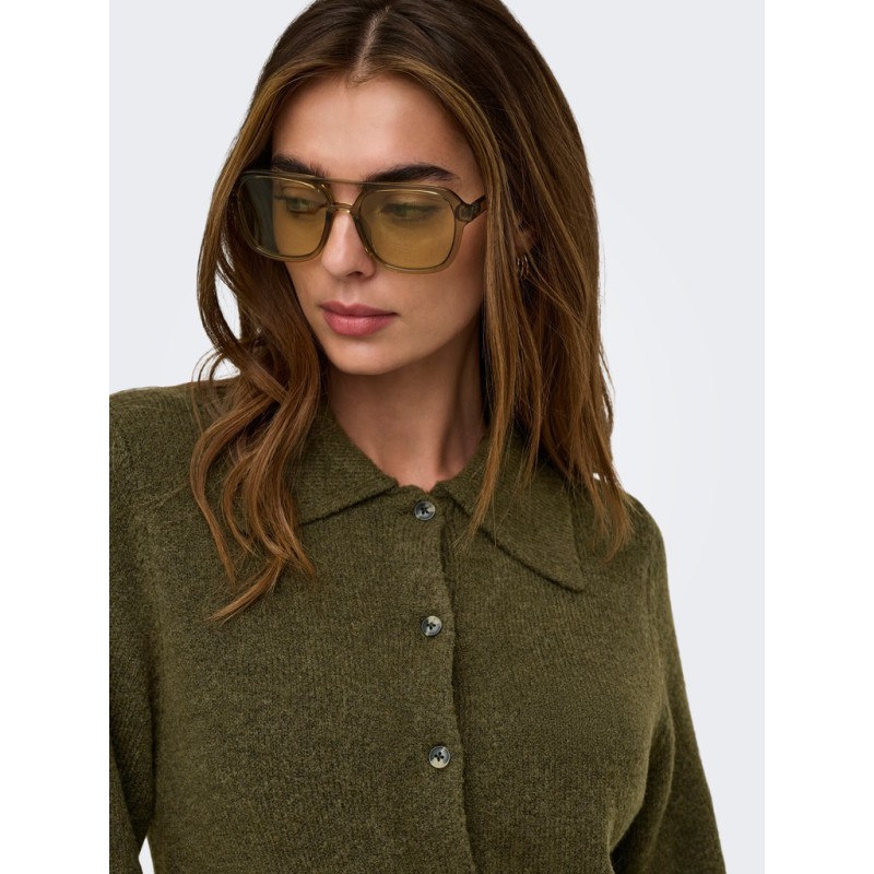 ONLY Alivia strikkjole - Beech / Button / Melange