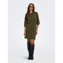 ONLY Alivia strikkjole - Beech / Button / Melange