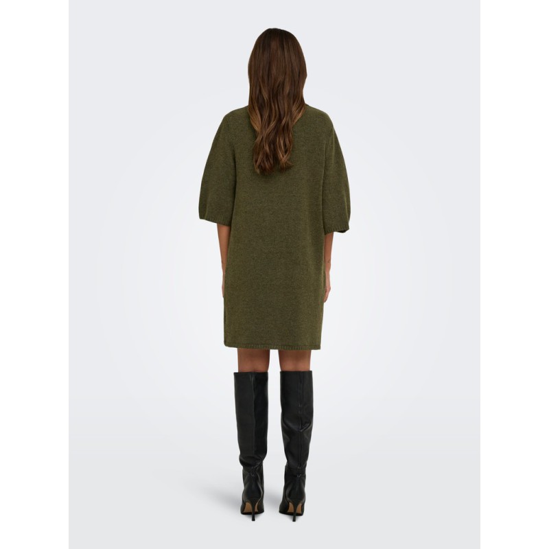 ONLY Alivia strikkjole - Beech / Button / Melange