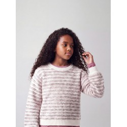NAME IT KIDS pige - Noelle langærmet strik - Wild Ginger