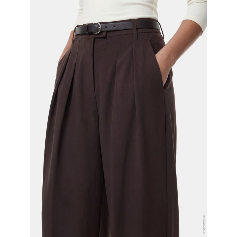 PIECES Olivia mid waist barrel bukser - Delicioso