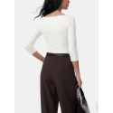 PIECES Olivia mid waist barrel bukser - Delicioso