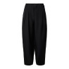 PIECES Olivia mid waist barrel bukser - Black
