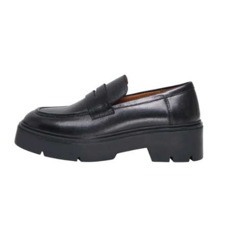 ONLY Alma læder loafers - Black