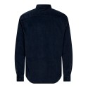 ONLY & SONS Michael langærmet fløjl skjorte - Dark Sapphire