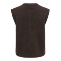 ONLY Simoni strikvest - Coffee Bean / MELANGE