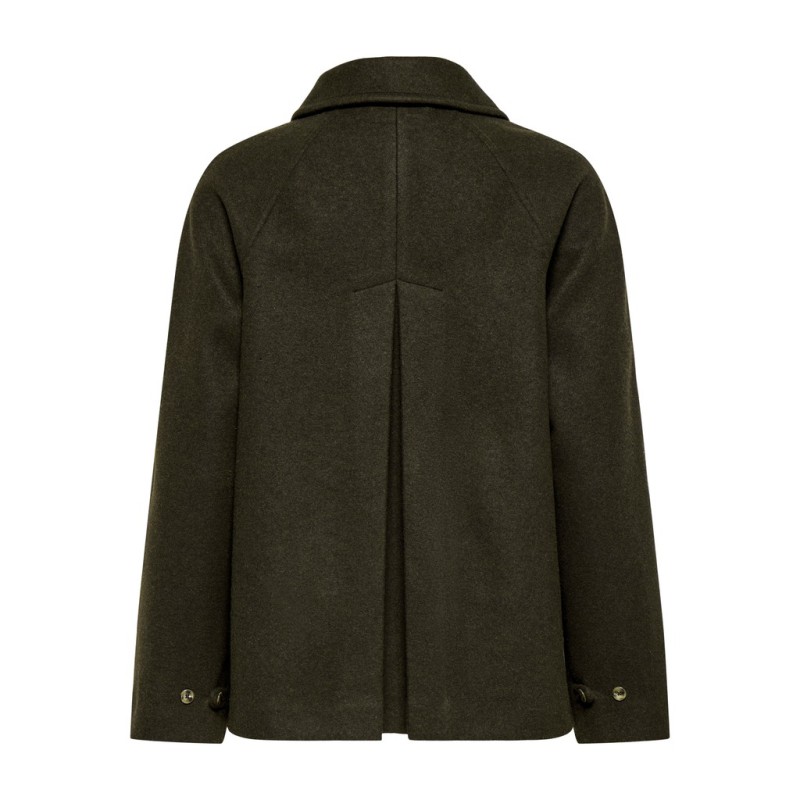 ONLY Evie jakke - Dark Olive / MELANGE