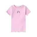 NAME IT MINI Katte Kortærmet X-slim Top - Pastel Lavender