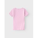 NAME IT MINI Katte Kortærmet X-slim Top - Pastel Lavender