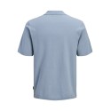 JJ REBEL Callum Strik Polo S/S - Faded Denim