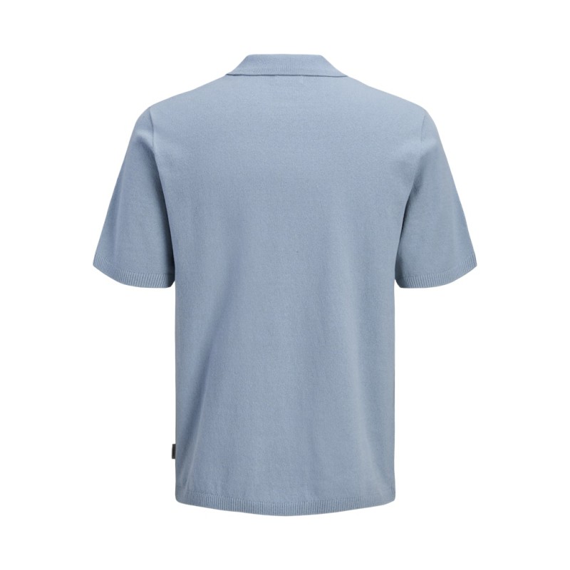 JJ REBEL Callum Strik Polo S/S - Faded Denim
