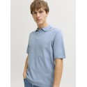 JJ REBEL Callum Strik Polo S/S - Faded Denim
