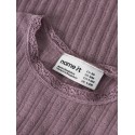 NAME IT BABY Wossa rib langærmet body - Toadstool