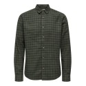 ONLY & SONS Gudmund langærmet skjorte - Forest Night