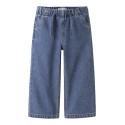 NAME IT Mini Rose brede pull-up jeans - Medium Blue Denim