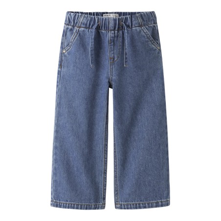 NAME IT Mini Rose brede pull-up jeans - Medium Blue Denim