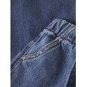 NAME IT Mini Rose brede pull-up jeans - Medium Blue Denim