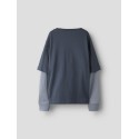 NAME IT Nasim langærmet bluse - Ombre Blue
