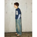 NAME IT Nasim langærmet bluse - Ombre Blue