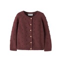 NAME IT KIDS Nasha langærmet strikcardigan - Wild Ginger