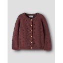 NAME IT KIDS Nasha langærmet strikcardigan - Wild Ginger