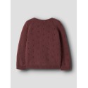 NAME IT KIDS Nasha langærmet strikcardigan - Wild Ginger