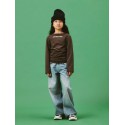 NAME IT KIDS Nabella langærmet bluse - Chocolate Brown