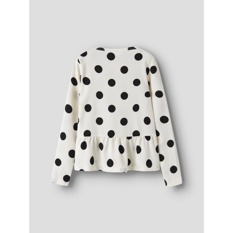 NAME IT KIDS Namsa langærmet bluse - Antique White