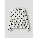 NAME IT KIDS Namsa langærmet bluse - Antique White