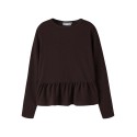 NAME IT KIDS Namsa langærmet bluse - Chocolate Plum