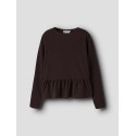 NAME IT KIDS Namsa langærmet bluse - Chocolate Plum