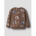 NAME IT MINI Nelson langærmet sweatshirt - Brown Lentil