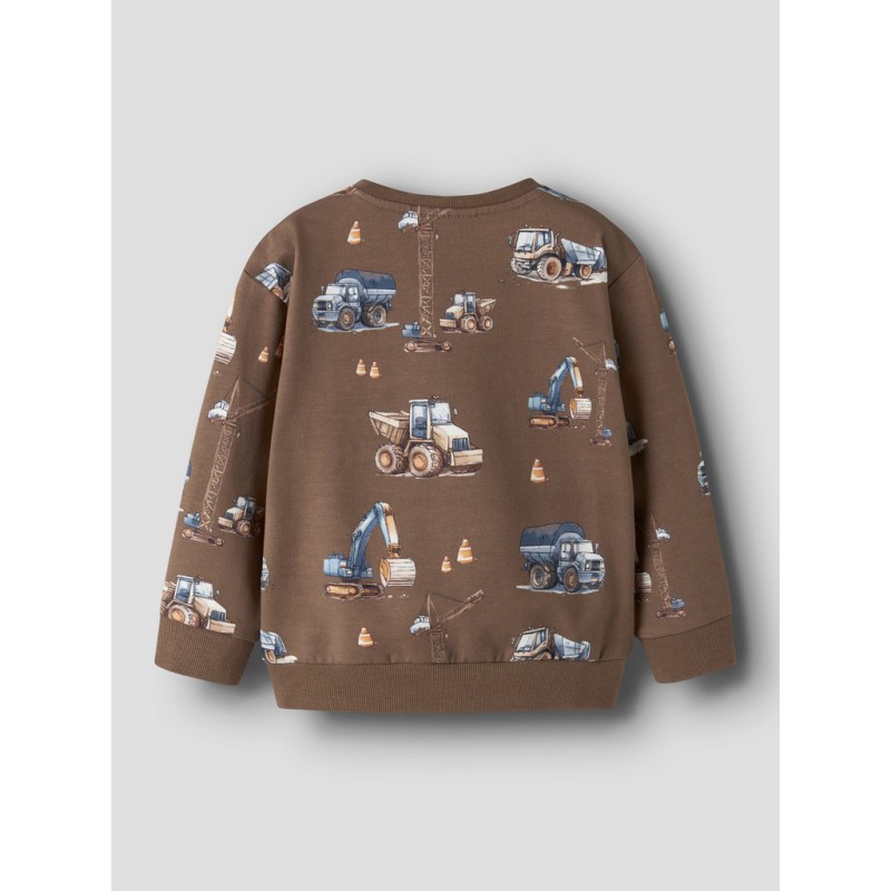 NAME IT MINI Nelson langærmet sweatshirt - Brown Lentil