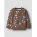 NAME IT MINI Nelson langærmet sweatshirt - Brown Lentil